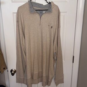 Ralph Lauren Polo Men’s Big & Tall 1/4 Zip Pullover Sweater NWT Sz 4XLT